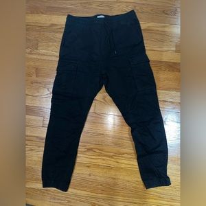 H&M Black Cargo Joggers